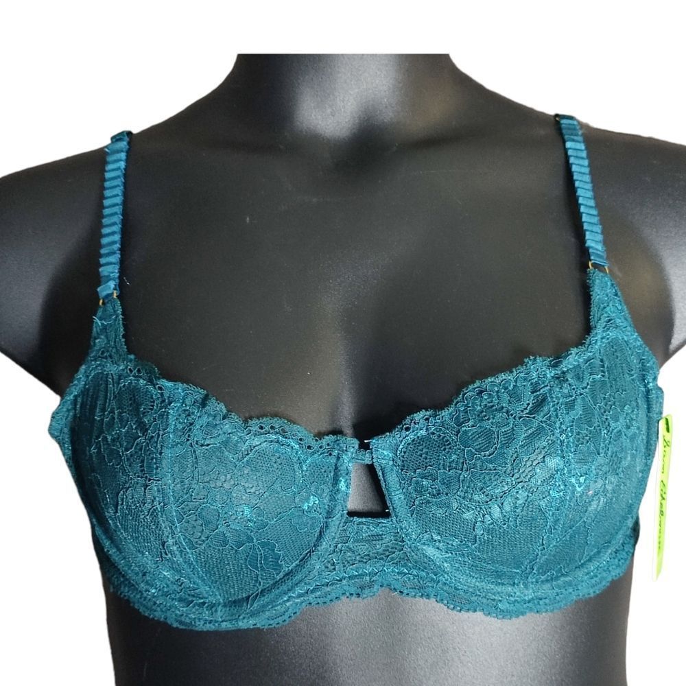 Sam Edelman Unlined Underwire Demi Bra Teal